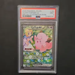 Pokemon Lillie's Clefairy ex 184/159 Sv09 Journey Together SIR Holo PSA 9 - Image 1