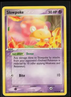 Slowpoke 76/109 Common Team Rocket Returns Pokemon Moderately Played - Image 1