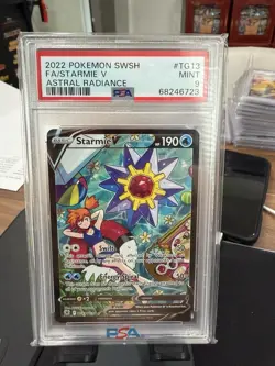 2022 Pokemon SWSH Astral Radiance #TG13 FA/ Starmie V PSA 9 MINT - Image 1