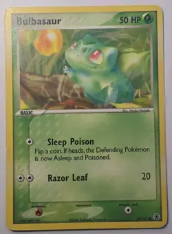 Pokemon TCG Bulbasaur 54/112 FireRed & LeafGreen Regular 2004 MP - Image 2