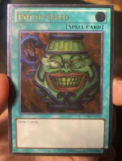 Yugioh LP Pot of Greed DPKB-EN029 Rare Foil Unlimited English - Image 1