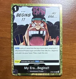 Bandai One Piece CCG My Era...Begins!! OP09-096 Rare Event Emperors ENG Teach - Image 1
