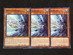 3x YuGiOh! - White Sardine MP25-EN305 Common 1st Edition Near Mint - Image 1