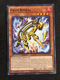 3x YuGiOh! - Palm Ryzeal MP25-EN438 Common 1st Edition Near Mint - Image 2