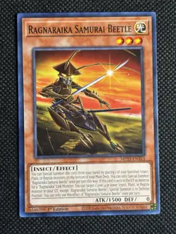 3x YuGiOh! - Ragnaraika Samurai Beetle MP25-EN343 Common 1st Edition Near Mint - Image 2