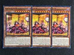 3x YuGiOh! - Kochobo's Hinamatsuri MP25-EN404 Common 1st Edition Near Mint - Image 1