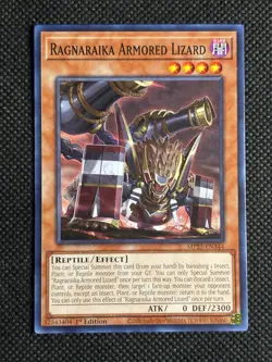 3x YuGiOh! - Ragnaraika Armored Lizard MP25-EN344 Common 1st Edition Near Mint - Image 2