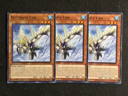 3x YuGiOh! - Butterfly Fish MP25-EN433 Common 1st Edition Near Mint - Image 1