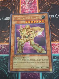 Yugioh Elemental Hero Bladedge YSD-EN019 Ultra Rare 1st Edition Near Mint - Image 1
