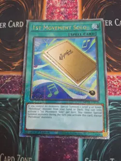 Yugioh 1st Movement Solo MP24-EN038 Quarter Century Secret Rare 1st Edition NM - Image 1