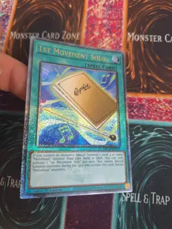 Yugioh 1st Movement Solo MP24-EN038 Quarter Century Secret Rare 1st Edition NM - Image 2