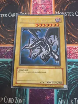 Yugioh Red-Eyes B. Dragon SDJ-001 Ultra Rare Unlimited Moderately Played - Image 1