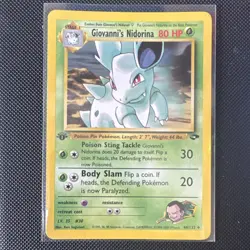 Pokemon TCG Giovanni's Nidorina Gym Challenge 44/132 1st Edition Uncommon 80 HP - Image 1