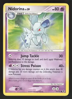 Nidorina 73/111 Pokemon TCG Rising Rivals LP - Image 1