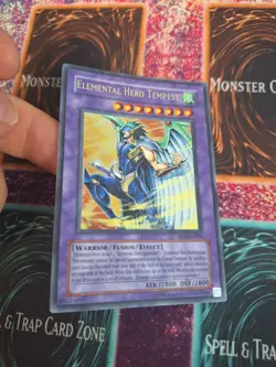 Yugioh Elemental Hero Tempest EEN-EN034 Ultra Rare Unlimited Near Mint - Image 2
