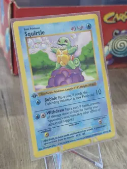 Vintage Pokemon 1st Edition Squirtle 063/102 Base Set (Shadowless) - Image 2