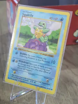 Vintage Pokemon 1st Edition Squirtle 063/102 Base Set (Shadowless) - Image 3