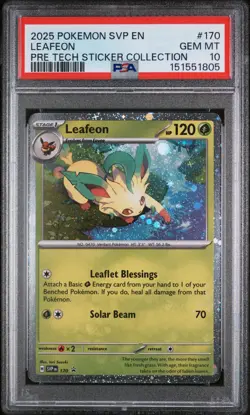 Leafeon Pokemon Svp En-Sv Black Star Promo 170 NM PSA 10 - Image 1