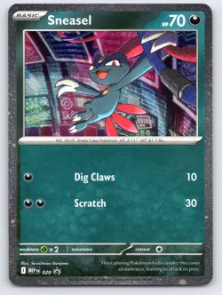 Sneasel (Cosmos Holo) 020 Holo Promo ME: Mega Evolution Promo Pokemon Holo NM - Image 1
