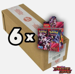 Pokemon TCG: Scarlet & Violet 10 - Destined Rivals - Booster Box Case (6) - EN - Image 1