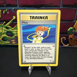 Pokemon TCG Misty Trainer 102/132 Non Holo Rare Gym Heroes Unlimited WoTC 2000 - Image 1