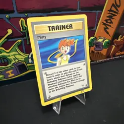 Pokemon TCG Misty Trainer 102/132 Non Holo Rare Gym Heroes Unlimited WoTC 2000 - Image 2