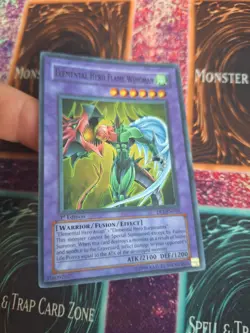 Yugioh Elemental HERO Flame Wingman DP1-EN010 Super Rare 1st Edition Near Mint - Image 2