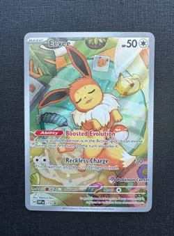 Pokemon TCG Eevee 173 Holo Promo Prismatic Evolutions pokemon Center - Image 1