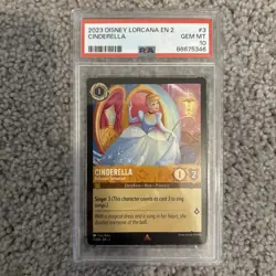 Cinderella “Ballroom Sensation” Disney Lorcana (Rare) Non Foil 3/204 PSA 10 - Image 1