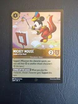 Disney Lorcana Mickey Mouse Leader of the Band 34/P1 Promo - Image 1