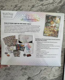 Pokemon TCG Prismatic Evolutions ETB Elite Trainer Box New Sealed IN HAND UK - Image 3