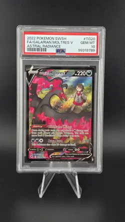 Pokemon TCG Galarian Moltres v Astral Radiance Holo Ultra Rare Card Psa 10 - Image 1