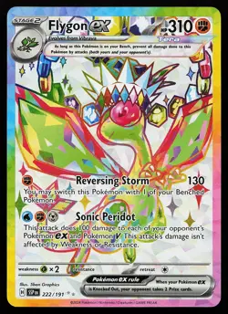 Flygon ex 222/191 Ultra Rare Surging Sparks Pokemon Card - Image 1