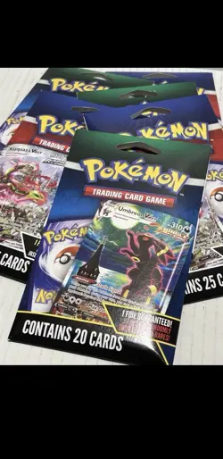 Pokemon Trading Cards TCG Umbreon Rayquaza 6 New Factory Sealed Packs - Image 1
