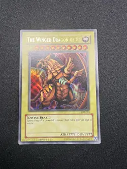 Yu-Gi-Oh! TCG Set of Egyptian God Cards (Obelisk, Ra, Slifer) GBI - Image 4