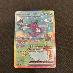 Pokemon Bubble Nidoking Special Doujin Art Starry Holo Card - Image 1