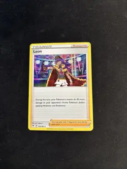Leon 154/185 Holo Rare - Pokemon TCG Vivid Voltage Trainer Holographic Card NM! - Image 1