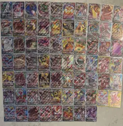 Pokemon Card Lot 68 Vmax Cards - Image 1