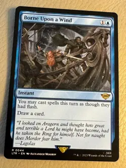 Borne Upon a Wind - #44 - Lord of the Rings - NM MTG - Image 1