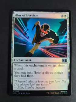 Blur of Heroism (Foil) Uncommon MTG Marvel Super Heroes Commander - Image 1