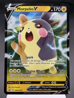 Morpeko V SWSH056 - Ultra Rare Holo - Sword & Shield Promo Pokemon Card NM - Image 1