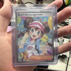 Pokemon TCG Rosa's Encouragement 123/088 Cosmic Eclipse SR Full Art Holo ENG - Image 1