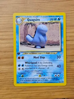 Pokemon TCG Quagsire Neo Revelation 48/64 1st Edition LP WOTC. - Image 1