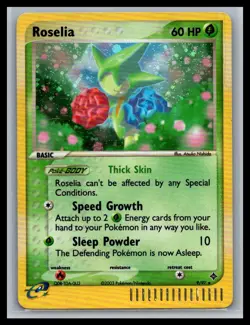 Roselia 9/97 Holo Rare Dragon Pokemon Holo Damaged - Image 1