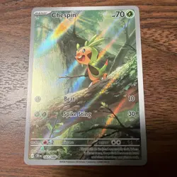 Pokemon Chespin (87/126) Chaos Rising NM HOLO - Image 1