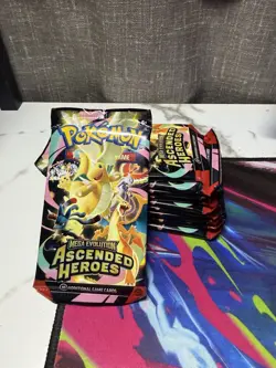 Pokemon TCG Mega Evolution Ascended Heroes Booster 10x Pack Lot!! - Image 1
