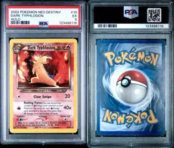 2002 Pokemon Neo Destiny Holo Dark Typhlosion #10 PSA 5 - Image 1