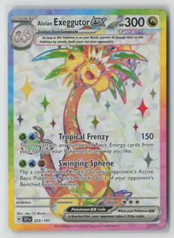 Alolan Exeggutor ex #225/191 SV08: Surging Sparks Pokemon - Image 1