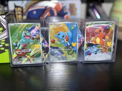 Pokemon First Partner Illustration collection Series 1 Kanto Gen 1 Starters Set - Image 1