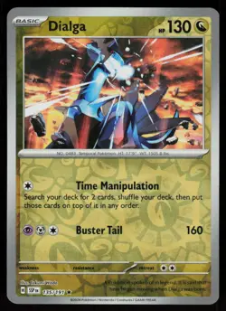 Dialga 135/191 Rare Surging Sparks Pokemon Reverse Holo Near Mint - Image 1